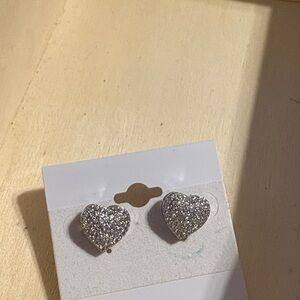 Sparkling Heart Earrings